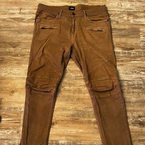 Hudson Biker Jeans - Tan - 34